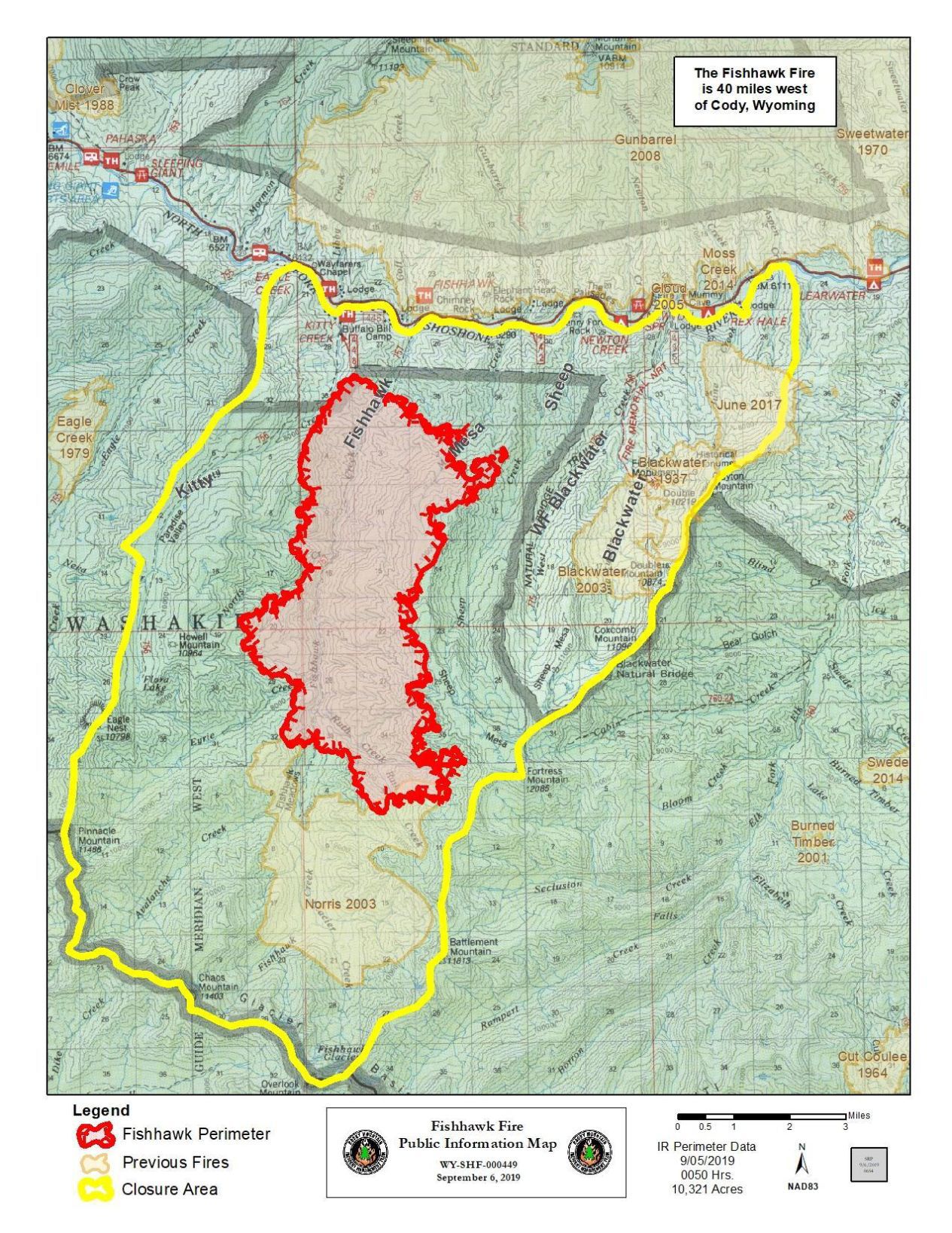 Fishhawk fire map
